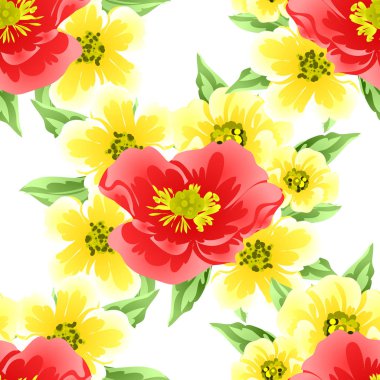 Kusursuz çiçek deseni