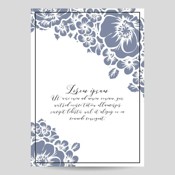 Vintage çiçek davetiye