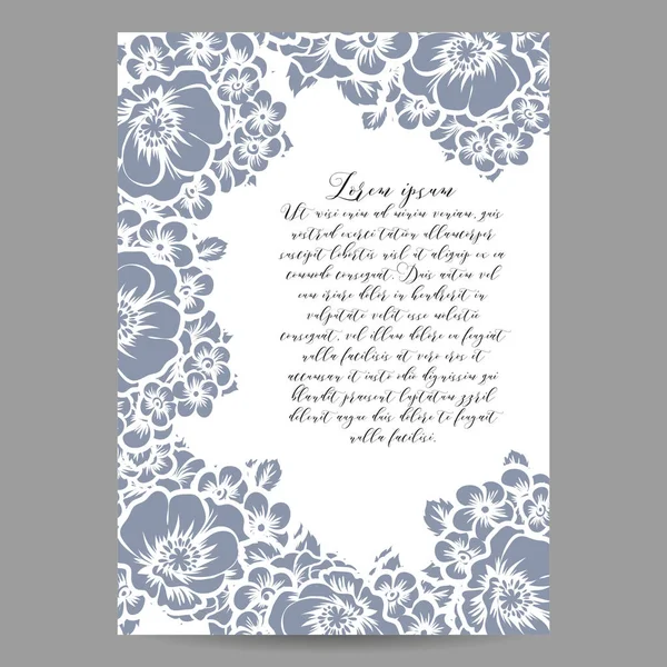 Vintage çiçek davetiye