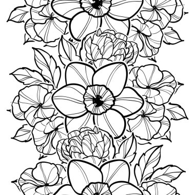 Kusursuz çiçek deseni