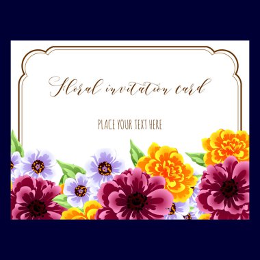 İhale çiçek davetiye