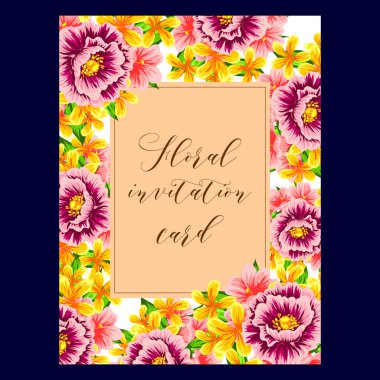 İhale çiçek davetiye