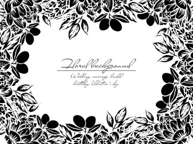 Vintage çiçek davetiye