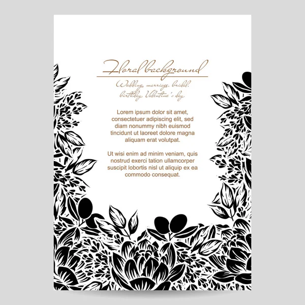 Vintage çiçek davetiye