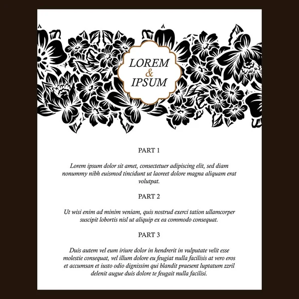 Vintage çiçek davetiye