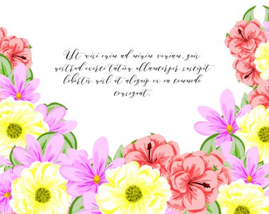 İhale çiçek davetiye