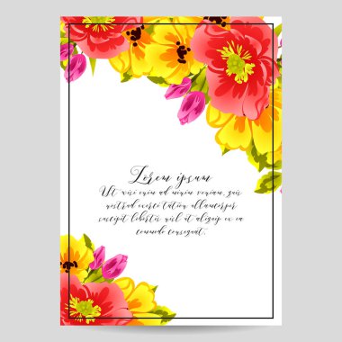 İhale çiçek davetiye