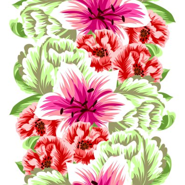 Kusursuz çiçek deseni