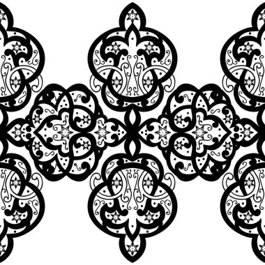 Kusursuz tek renkli süsleme deseni