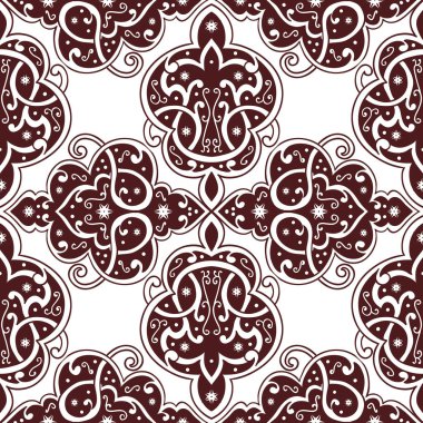 Kusursuz tek renkli süsleme deseni