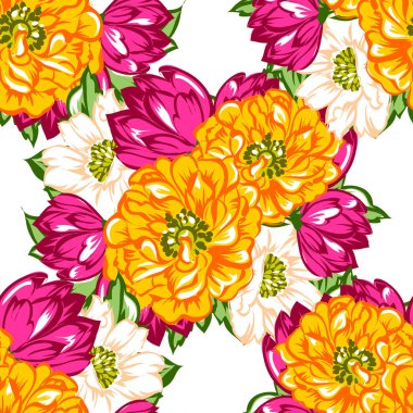 Kusursuz çiçek deseni