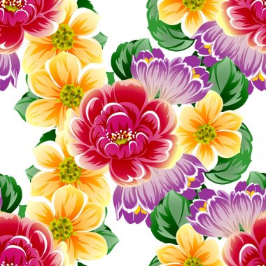 Kusursuz çiçek deseni