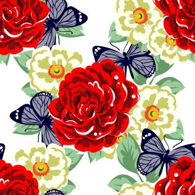 Kusursuz çiçek deseni