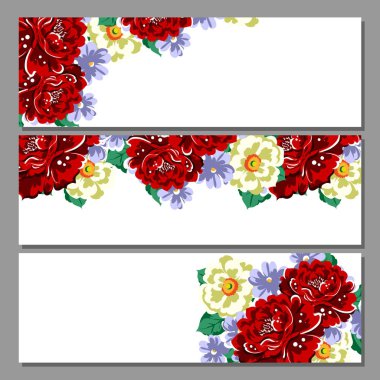 Çiçekli davetiye seti