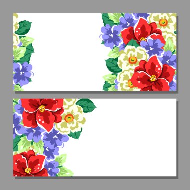 Çiçekli davetiye seti