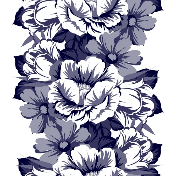 Naadloos bloemenpatroon — Stockvector