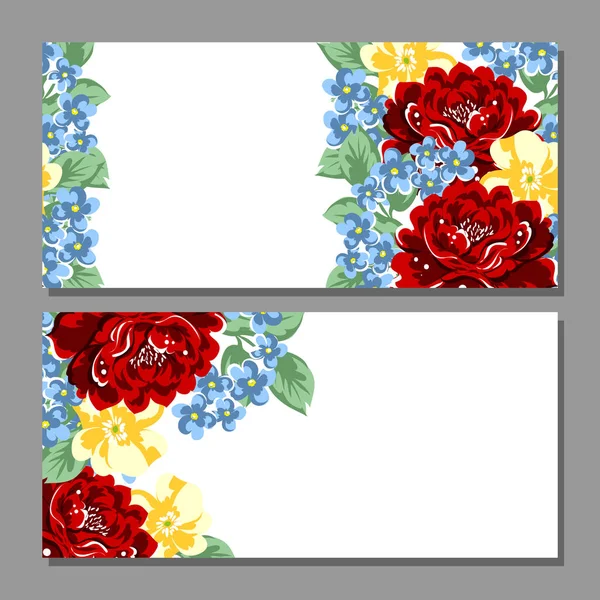 Çiçekli davetiye seti