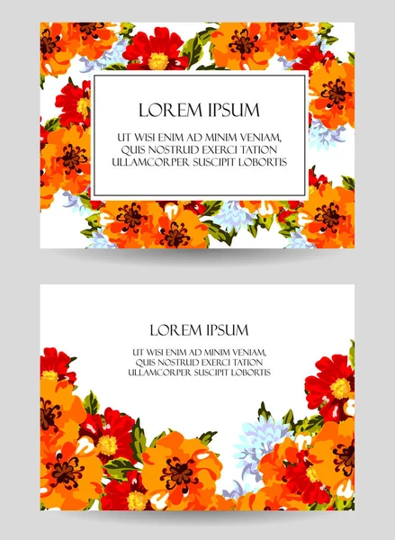 Çiçekli davetiye seti