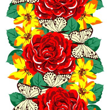 Kusursuz çiçek deseni