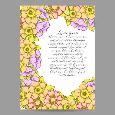 İhale çiçek davetiye