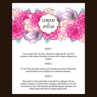 İhale çiçek davetiye