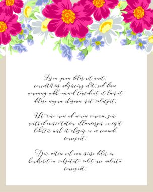 İhale çiçek davetiye