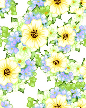 Kusursuz çiçek deseni