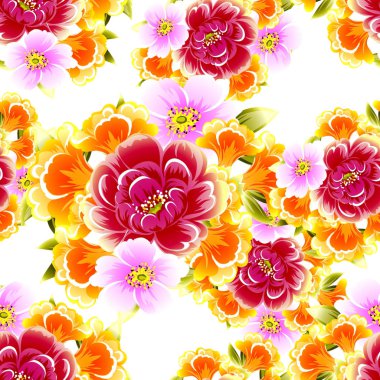 Kusursuz çiçek deseni