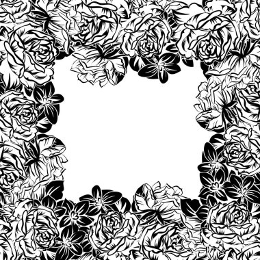 Vintage çiçek davetiye