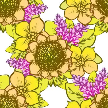 Kusursuz çiçek deseni