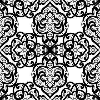 Kusursuz tek renkli süsleme deseni