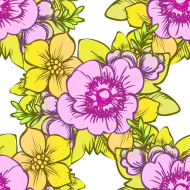 Kusursuz çiçek deseni