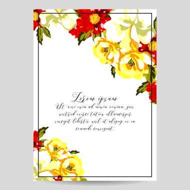 İhale çiçek davetiye