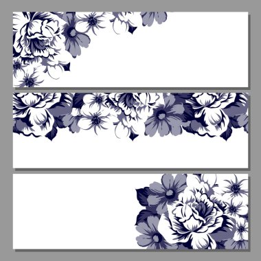 Çiçekli davetiye seti