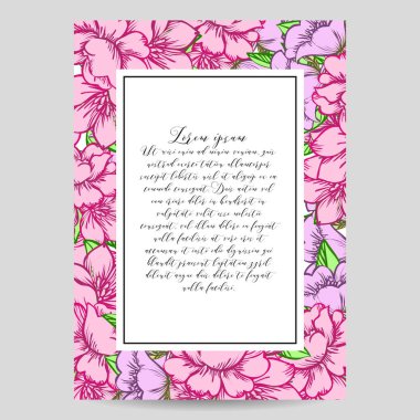 İhale çiçek davetiye