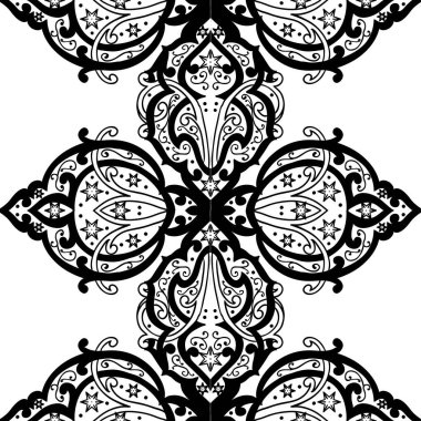 Kusursuz tek renkli süsleme deseni