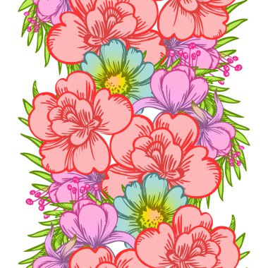 Kusursuz çiçek deseni