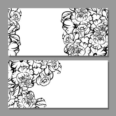 Çiçekli davetiye seti