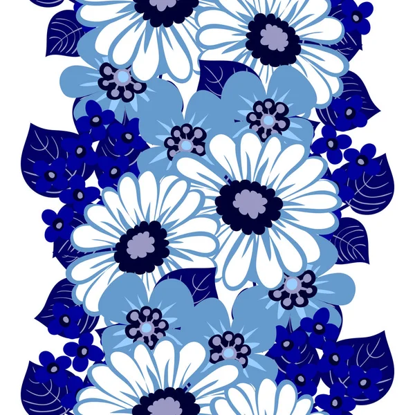 Naadloos bloemenpatroon — Stockvector