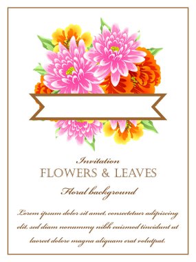 İhale çiçek davetiye