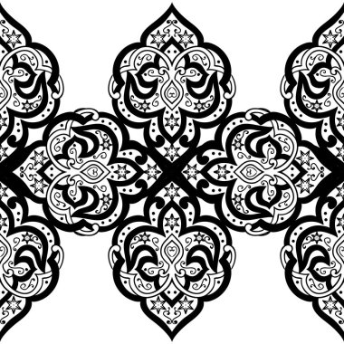 Kusursuz tek renkli süsleme deseni