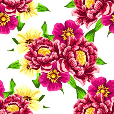 Kusursuz çiçek deseni