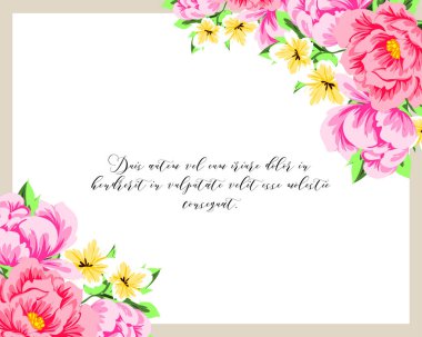 İhale çiçek davetiye