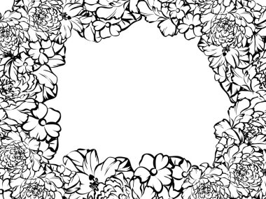 Vintage çiçek davetiye