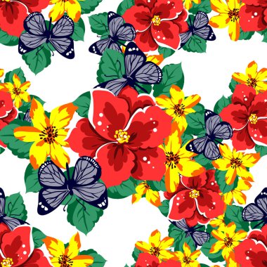 Kusursuz çiçek deseni