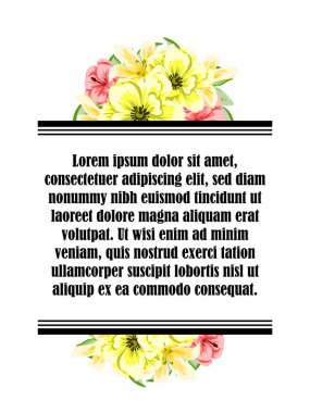 İhale çiçek davetiye