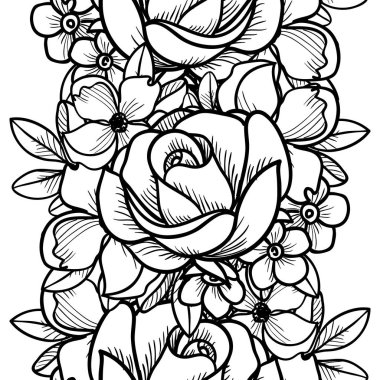 Kusursuz çiçek deseni