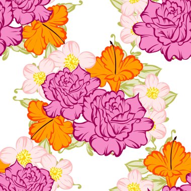 Kusursuz çiçek deseni