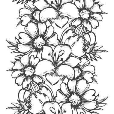 Kusursuz çiçek deseni