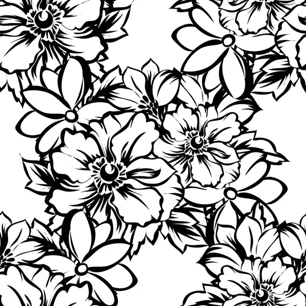 Modèle floral sans couture — Image vectorielle